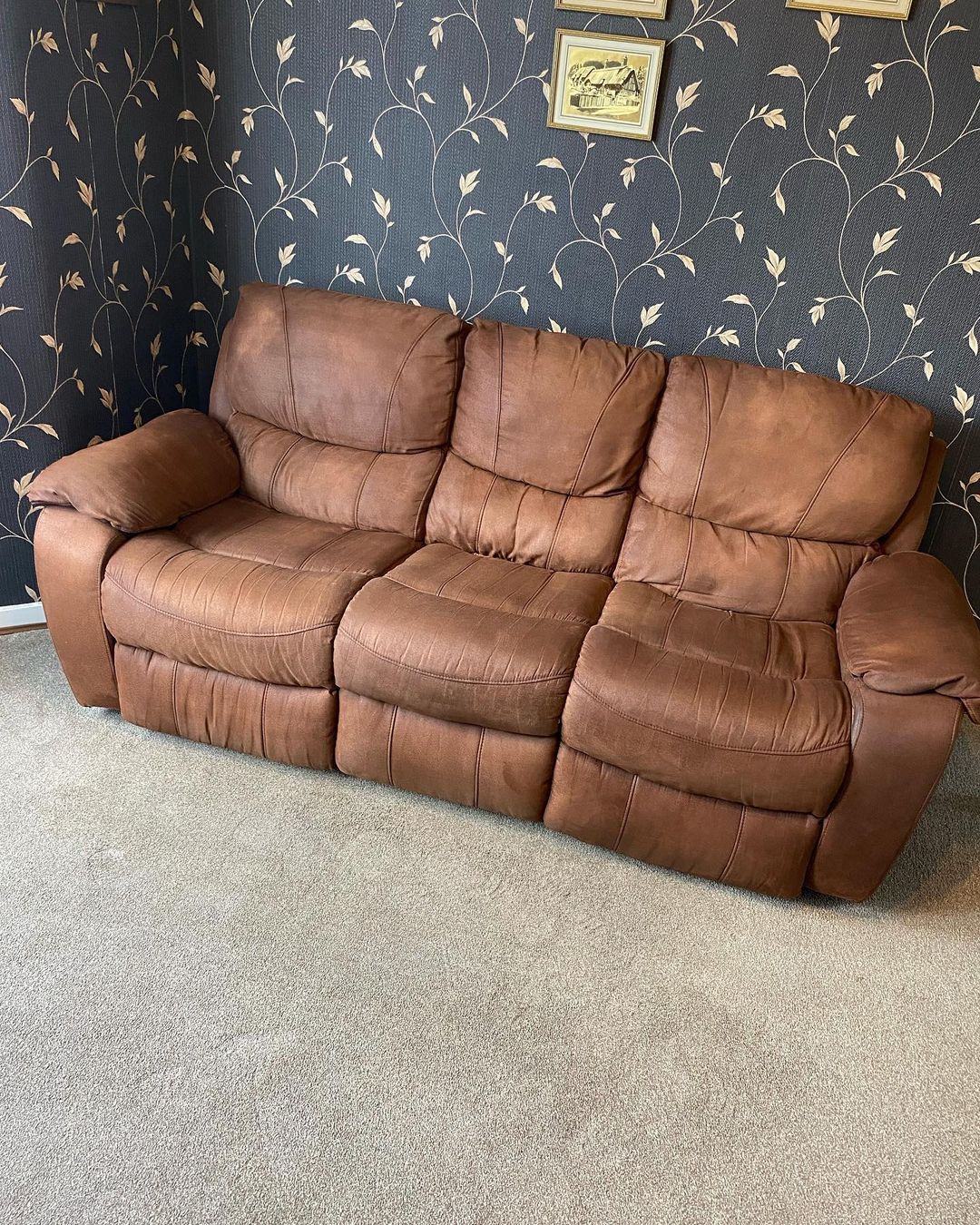 Microfiber Recliner Restoration after